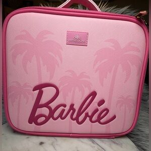 Impressions Vanity BARBIE Pink Cosmetic Bag W/Removable Dividers